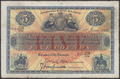 Union Bank of Scotland, £5, 1 June 1931, serial number B702/158, Hird and McCrindle signatures, two faded ink...