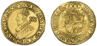 Charles I (1625-1649), Tower mint, Unite, Gp B, mm. upright anchor (with round flukes on obv., pointed flukes on...