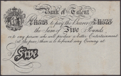 Bank of Talent, an incomplete and undated skit note, clearly adapted directly from a Bank of England £5 note, which...