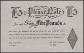 Please Note, an undated skit note (c.1820s) for £5, suggesting ‘you might Pay Five Pounds to your Doctor for...