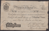 Bank of Economy, Edmund Morris, 11 Hollywell Street, Strand, a skit note for the unusual sum of 54 pence, 15 October...