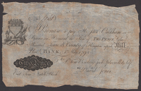 A Skit Note with Naval Origins or Connections, for Sir Tom Bowling, Jack Splicewell & Self, for 2 Pence, 1 May 1793,...