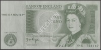 Bank of Fanland, a huge format skit note for 1 Joker, in the style of a green £1 note, promising to ‘prove that...