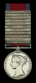 A scarce 11-clasp Military General Service medal awarded to Bugler Willian Carden, 95th Foot 

Military General...