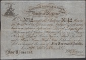 Norfolk, Suffolk & Essex, Banks of Elegance, a note denominated £5,000 advertising the hairdressing services of the...