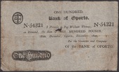 Bank of Oporto, a skit note of unknown purpose promising to pay WIlliam Thomas the sum of £100, December 1820,...