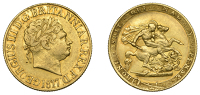 George III (1760-1820), New coinage, Sovereign, 1817 (Hill 1; EGC 895; S 3785). About very fine	 £1,400-£1,800