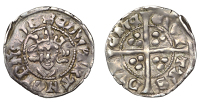 Edward I (1272-1307), Penny, class 10cf4, Durham, mm. cross moline, 1.31g/12h (SCBI North 729; N 1041; S 1413). Very...
