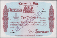 Treasury Bills, an almost complete set of specimens for a range of denominations, under two different Heads of the...