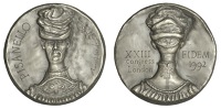 ENGLAND, XXIII FIDEM Congress, London [Congress of the Fédération Internationale de la Médaille], 1992, a cast...