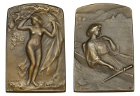 FRANCE, L’Été [Summer], 1908 [issued 1909], an Art Nouveau bronze plaque by F.-M. Michelet for the Société des...