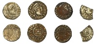 Early Anglo-Saxon Period, 1. Gold Shilling, Late Transitional/Pre-Primary period, struck in Kent, c. 665-675,...
