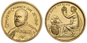 Coronation, 1902, a bronze-gilt medal by L.-C. Lauer for Spink & Son, bust three-quarters left, rev. Britannia...