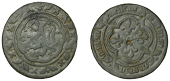 England, Wardrobe Counters, c. 1344-1400, Edward III, lion rampant within tressure, rev. four lis cruciform within...