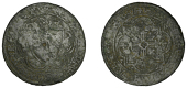 England, Wardrobe Counters, c. 1344-1400, Edward III, arms of Evreux within tressure, rev. ornate cross within...