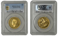 George VI (1936-1952), Proof Two Pounds, 1937 (Hill T46; EGC 1455; S 4075). About as struck [Graded by PCGS as PR...
