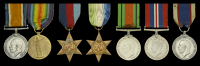 Seven: Stoker First Class G. Goldring, Royal Navy

British War and Victory Medals (S.S. 7955 G. Goldring. Ord....