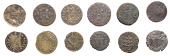 SURREY, Guildford, Borough Farthing, 1668, 0.85g/6h (E 105; N 4594; BW. 98), Nicholas Lintott, Farthings, 1656 (2),...