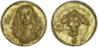 ENGLAND, Samuel Pepys, 1984, a bronze medal by R.W.F. Searle [Birmingham Mint] for the British Art Medal Society,...