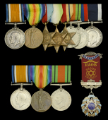 Eight: Petty Officer H. M. Wright, Royal Navy
British War and Victory Medals (J.92634 H. M. Wright. Boy. 1. R.N.);...