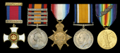 A Great War ‘Gallipoli’ D.S.O. group of five awarded to Lieutenant Colonel H. G. C. Fowler, South Wales...