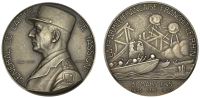 FRANCE, Général de Lattre de Tassigny, 1948, a silver medal by P. Turin, bust left in cap and military uniform,...