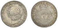 Merchant Issues - silver, Scotland, PERTHSHIRE, Deanston, Adelphi Cotton Works, a France, Louis XV, Half-Écu aux...
