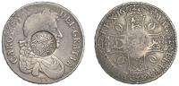 Merchant Issues - silver, Scotland, AYRSHIRE, Galston, Galston Society, a Charles II Crown, 1673, obv. countermarked...
