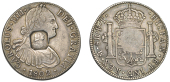 Bank of England Issues, MEXICO, Charles IV, 8 Reales, 1802ft, Mexico City, obv. countermarked with head of George...