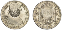 Merchant Issues, England, DERBYSHIRE, Cromford, a MEXICO, Charles IIII, 8 Reales, 1802ft, Mexico City, obv....
