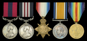 A Grear War ‘Western Front’ D.C.M., M.M. group of five awarded to Private D. Williams, South Wales...