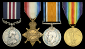 A Great War ‘Western Front’ ‘Spring Offensive’ M.M. group of four awarded to Private A. E. Davies, South...