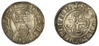 William II (1087-1100), Cross in Quatrefoil type [BMC 2], Penny, Malmesbury, Sæweard, sepord on malm, 1.32g/12h...
