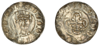 William II (1087-1100), Cross in Quatrefoil type [BMC 2], Penny, Ipswich, Leofwine, lifpine on gi[–], 1.14g/12h...