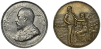 Royal National Lifeboat Institution, Gallantry Award, type III, a trial or squeeze in lead of the award medal by...