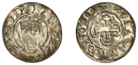 William II (1087-1100), Cross in Quatrefoil type [BMC 2], Penny, London, Algar, algar on lvn, 1.07g/6h (Allen 2022,...