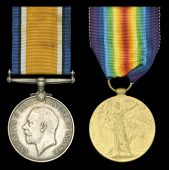 Pair: Private A. Prescott, D.C.M., South Wales Borderers

British War and Victory Medals (16460 Pte. A. Prescott....