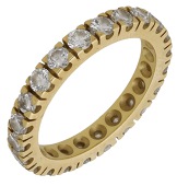 A diamond eternity ring, set throughout with brilliant-cut diamonds, ring size I - J.	 £150-£200