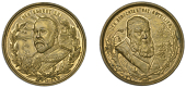 Boer War, 1899 or later, a brass satirical anti-British medal, unsigned, bust of Paul Kruger three-quarters right,...