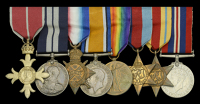 An O.B.E. and Great War submariner’s D.S.M. group of eight awarded to Engineer Commander F. W. Crabbe, Royal...