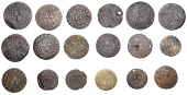 WORCESTERSHIRE, Pershore, Henry Gibbs, Halfpenny, 1666, 1.39g/12h (N 5707; BW. 85); Shipston-on-Stour, Robert...