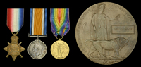 Four: Private W. Hines, South Wales Borderers, who was killed in action at the Battle of Sari Bair, at Gallipoli, on...