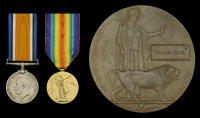 Pair: Private W. Price, Suffolk Regiment, who died of wounds on the Western Front, on 20 February 1917
British War...