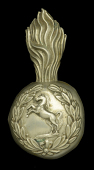 Kent Artillery Volunteers Plume Holder.
A very fine and scarce Non Commissioned Officer’s silver plated grenade...