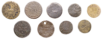 LEICESTERSHIRE, Leicester, Francis Elliot, Farthing, 1655, 0.88g/6h (N 2830; BW. 36), John Goodall, Farthing, 1666,...