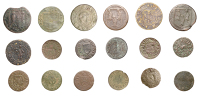 NORFOLK, Aylsham, William Watts, Farthing, 1.15g/12h (N 3009; BW. 9); Burnham Market, John Tucke, Farthing, 1.00g/6h...