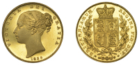 Victoria (1837-1901), Proof Sovereign, 1839, edge plain, 7.92g/6h (Hill 23A; WR 302; S 3852). Good extremely fine,...