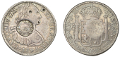 Merchant Issues - silver, Scotland, RENFREWSHIRE, Hurlet, J. & J. W–, a MEXICO, Charles IIII, 8 Reales, 1795fm,...