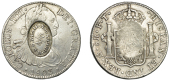 Merchant Issues - silver, Scotland, Renfrewshire, Greenock, R. & G. Blair, a MEXICO, Charles IIII, 8 Reales, 1803ft,...