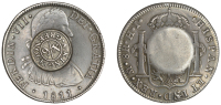 Merchant Issues - silver, Scotland, RENFREWSHIRE, Greenock, Archibald King, a MEXICO, Ferdinand VII, 8 Reales,...